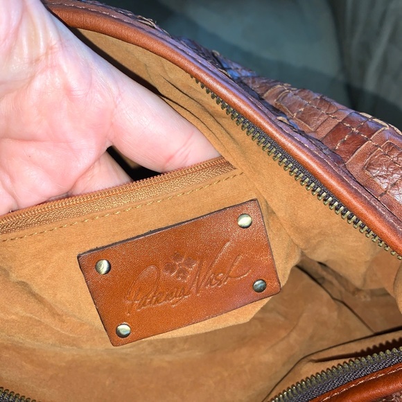 NWT Patricia Nash Marcillina Hobo Toast Brown braided stitch - Picture 3 of 6